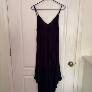 Navy High Low Dress